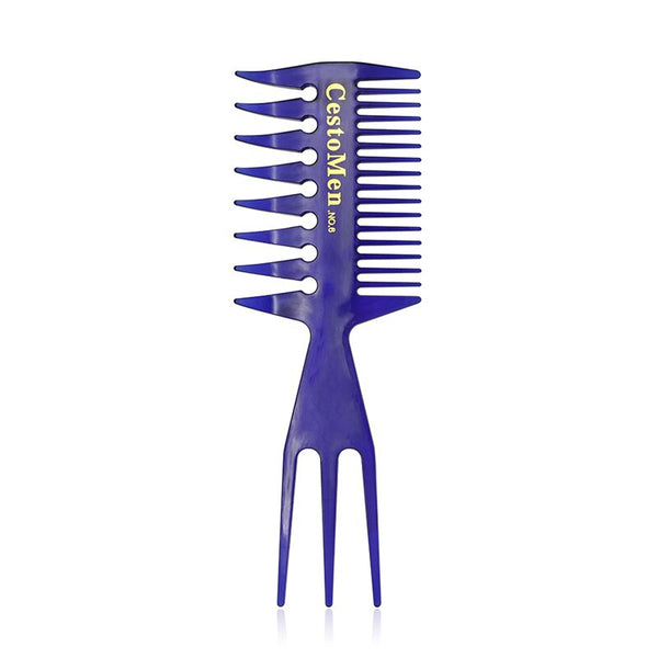 CestoMen Golden Hair Comb Glitter Handle Afro Hair Comb