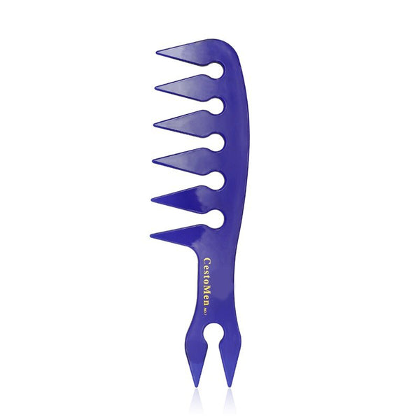 CestoMen Golden Hair Comb Glitter Handle Afro Hair Comb