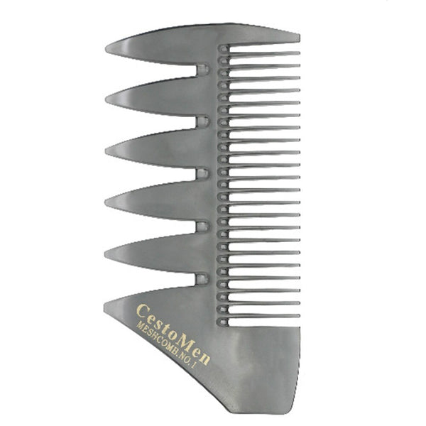 CestoMen Handle Grip Large Tooth Detangling Curly Hair Comb