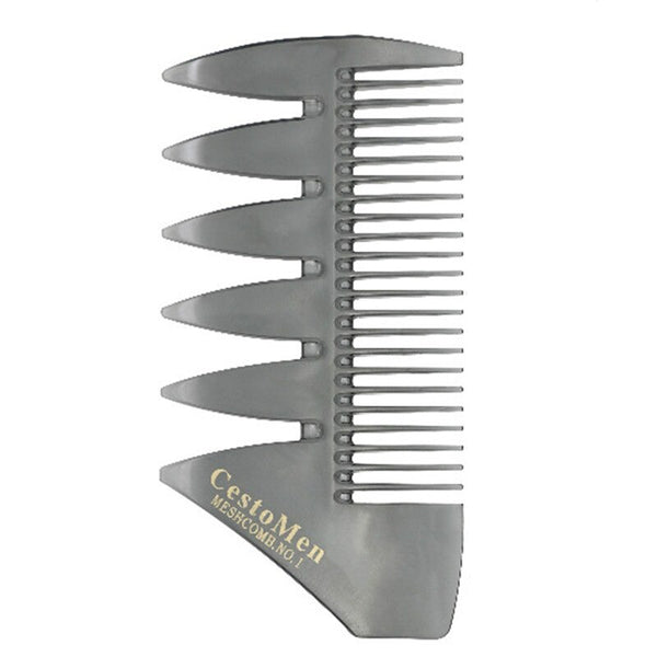 CestoMen Handle Grip Large Tooth Detangling Curly Hair Comb