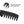 Load image into Gallery viewer, 1pc Black Metal Pocket Beard Comb