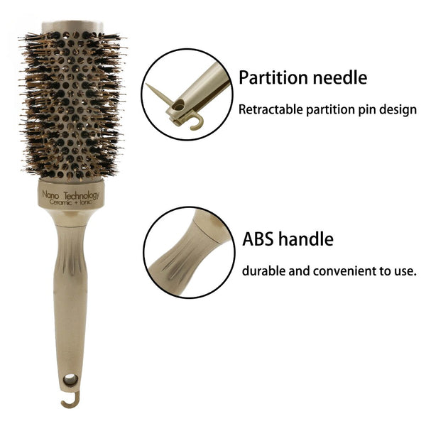 CestoMen Metal Ceramic Round Brush