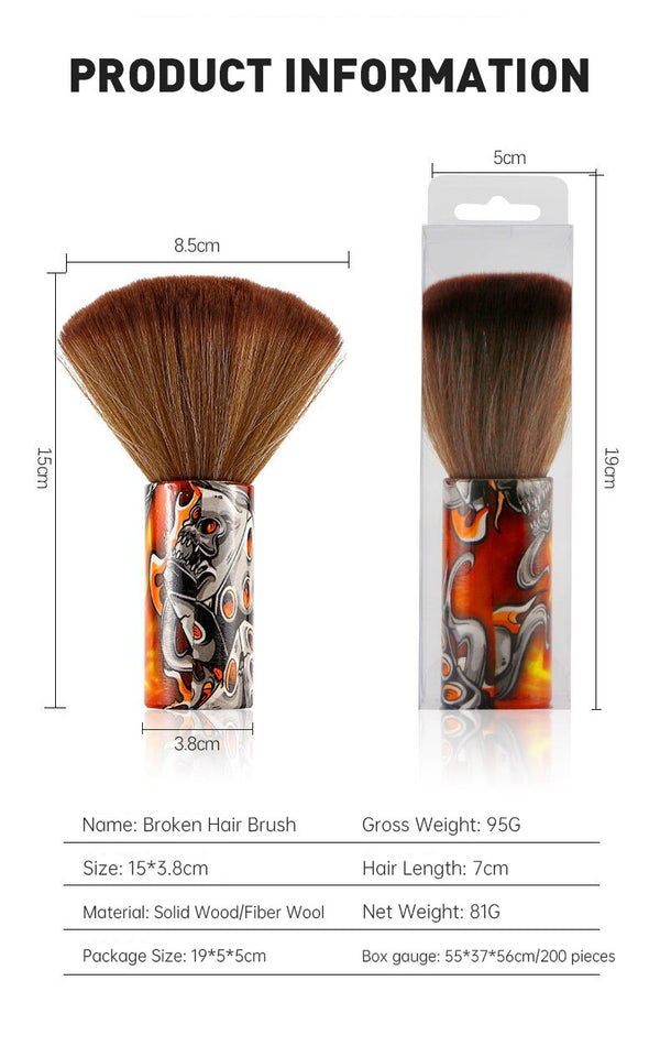 CestoMen Water Transfer Printing Soft Neck Duster Brush