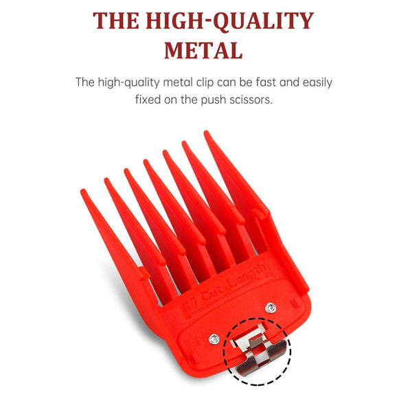 CestoMen Red 10 Pcs/lot Barber Clipper Limit Comb