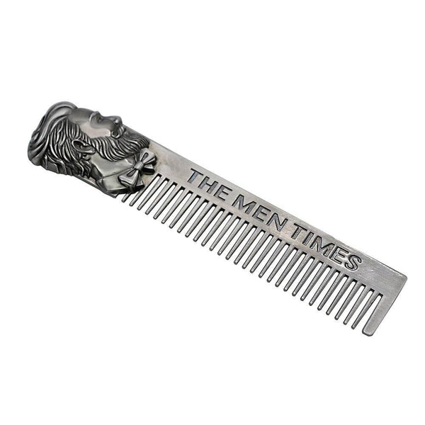 CestoMen New Design Stainless Steel Skull Beard Comb