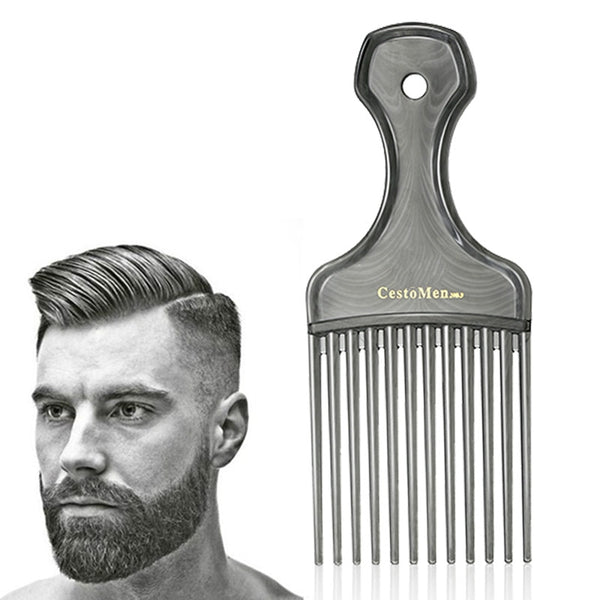 CestoMen Plastic Afro Fork Comb Styling Tool