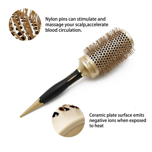CestoMen Pro Aluminum Ceramic Round Brush