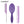 Load image into Gallery viewer, CestoMen 3pcs/set Purple Detangle Brush Set 03