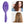 Load image into Gallery viewer, CestoMen 3pcs/set Purple Detangle Brush Set 03