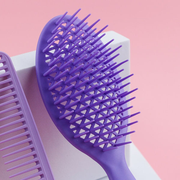 CestoMen 3pcs/set Purple Detangle Brush Set 03