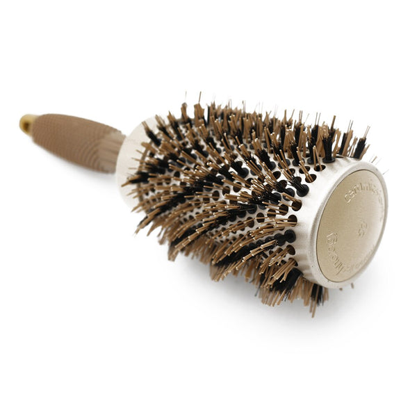CestoMen Rubber Handle Ceramic Round Brush