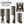 Load image into Gallery viewer, 5pcs/set CestoMen Salon Large Tooth Hairdressing Comb