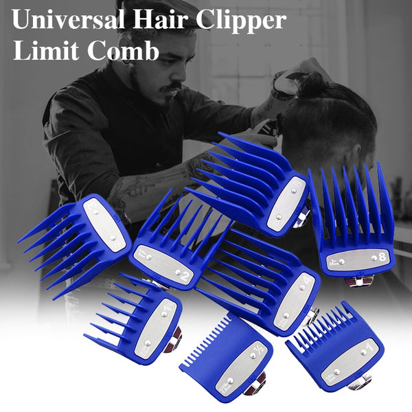 8pcs/set Transparent Hair Clipper Limit Comb