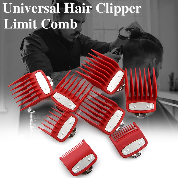 8pcs/set Transparent Hair Clipper Limit Comb