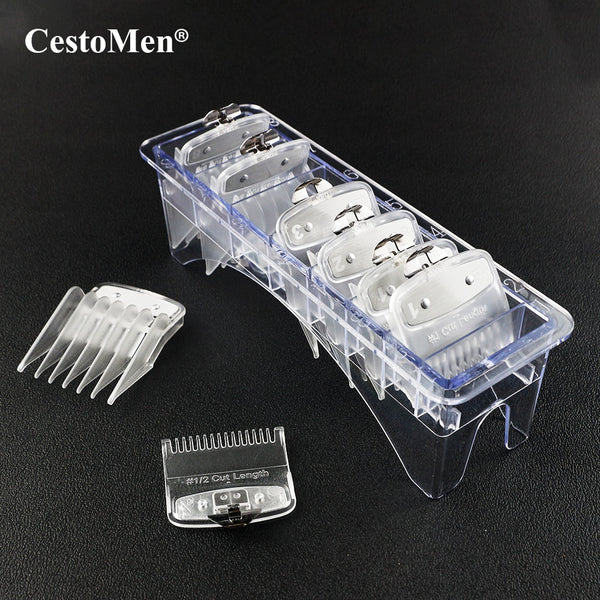 8pcs/set Transparent Hair Clipper Limit Comb