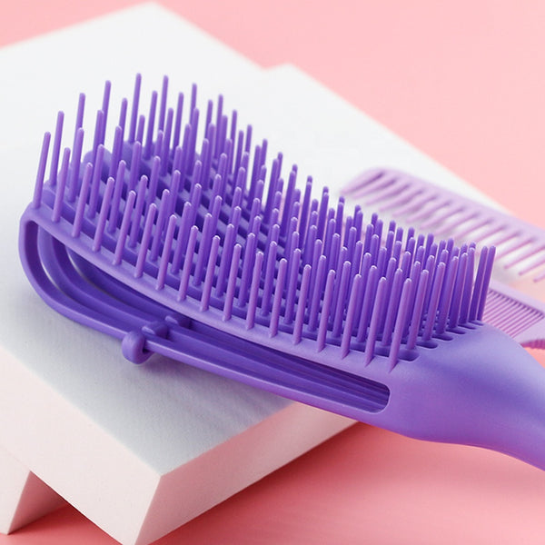 CestoMen 3pcs/set Purple Detangle Brush Set 02