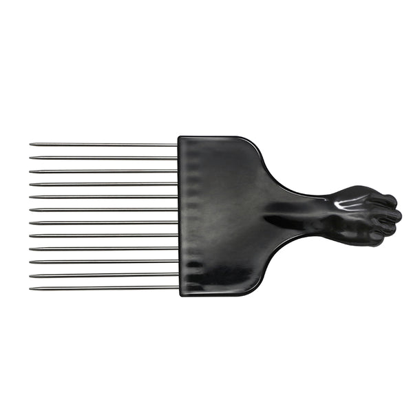Hot Sale Plastic Handle Metal Tooth Lice Flat Comb With Wide Teeth