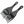 Load image into Gallery viewer, Black Plastic Afro Pick Fork Comb