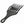 Load image into Gallery viewer, Black Plastic Afro Pick Fork Comb