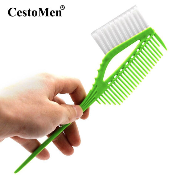 Neon Green 2 Side Dyeing Combs
