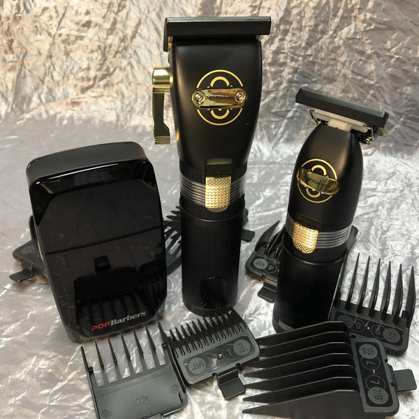 POP Barbers Luxury Black Hair Clipper Gift Box