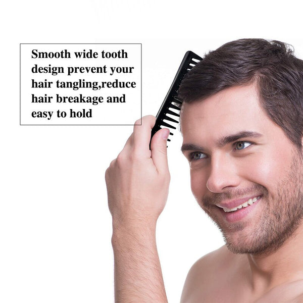 Men's Vintage Oil Head Comb Anti-static Wide-tooth Comb