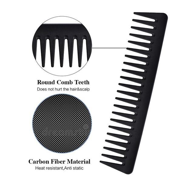 Men's Vintage Oil Head Comb Anti-static Wide-tooth Comb