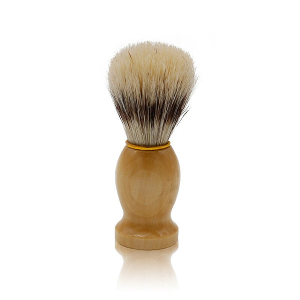 Hair Cleaning Appliance Tool Shaving Brush With Wood Handle