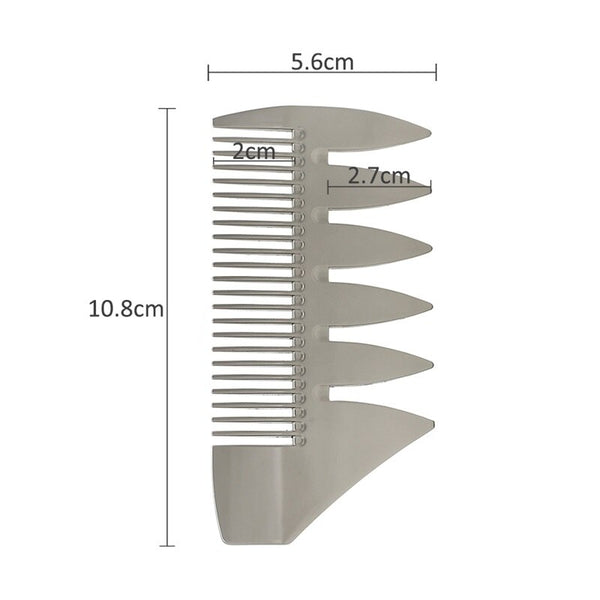 Mythus Big Metal Men's Hair Beard Styling Comb