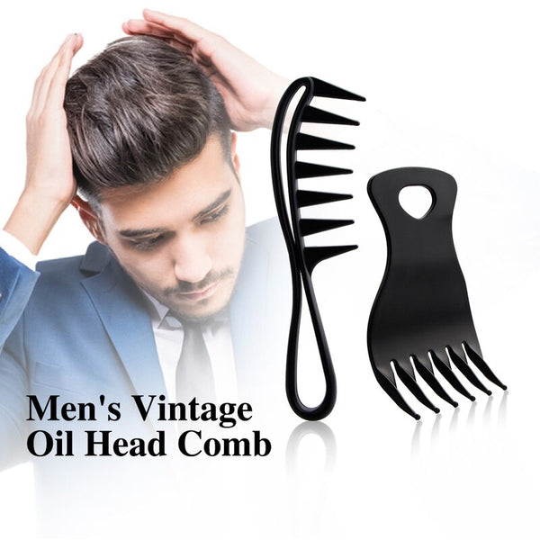 Profession Men's Vintage Oil Head Comb