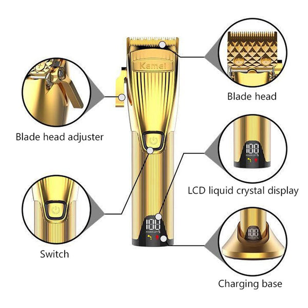 Professional Hair Clipper USB Charging Barber Trimmer