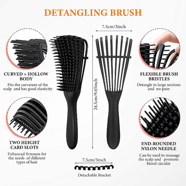 9 Row Cushion Detanger Hair Brush