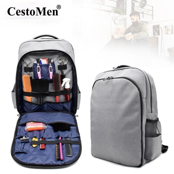 Portable Barber Backpack Grey