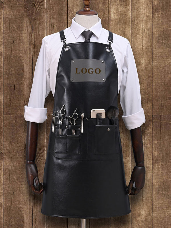 Vintage Leather Barber Shop Aprons