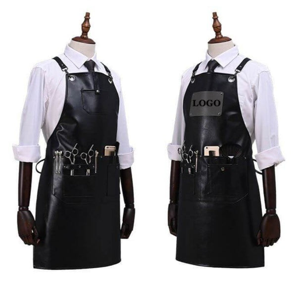 Vintage Leather Barber Shop Aprons