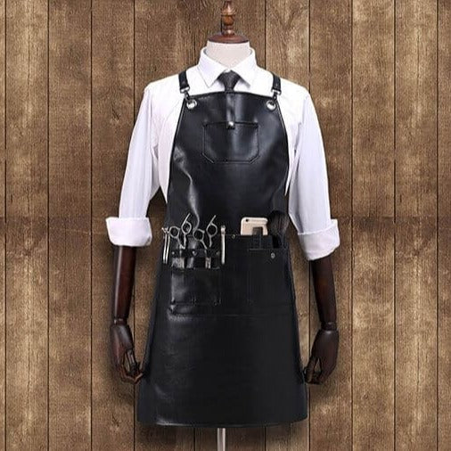 Vintage Leather Barber Shop Aprons