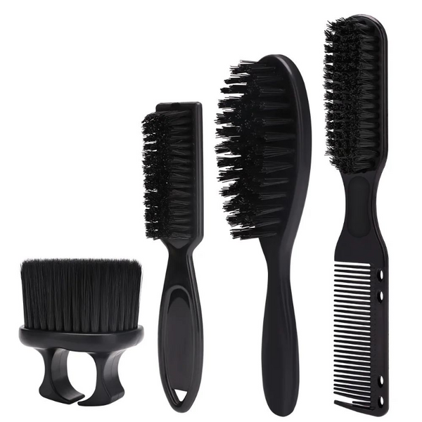 Barber Hair Brush Set of 4