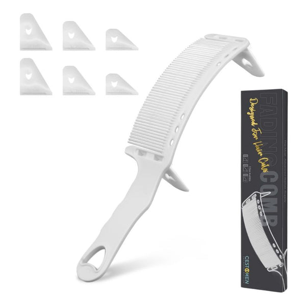 CESTOMEN Barber Curved Comb with Attachment