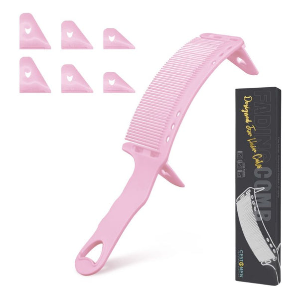 CESTOMEN Barber Curved Comb with Attachment