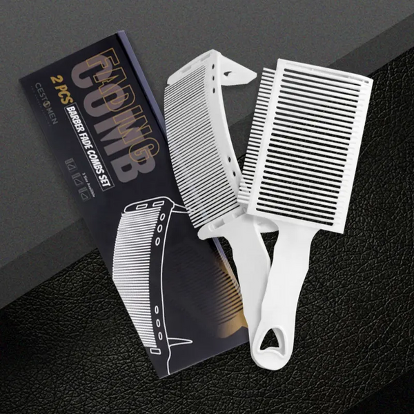 CESTOMEN Barber Curved Comb with Attachment