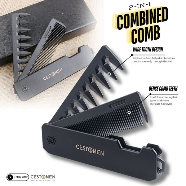 2-IN-1 Folding Comb Mater