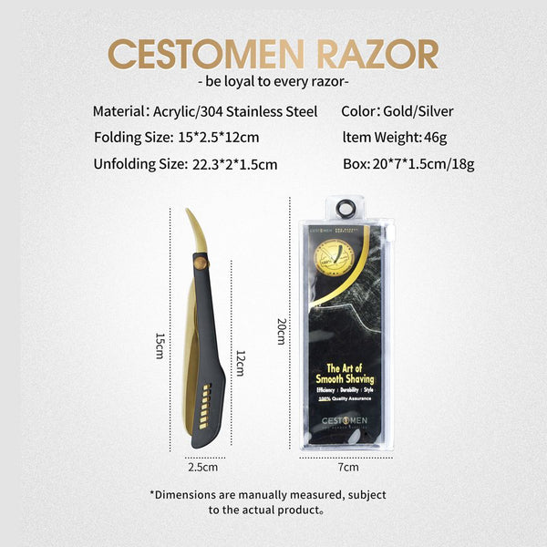 CESTOMEN New Blade Hollow Shaving Razor