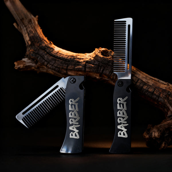 Barber Metal Fold Comb