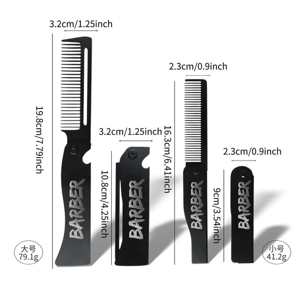 Barber Metal Fold Comb