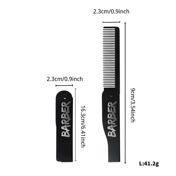 Barber Metal Fold Comb