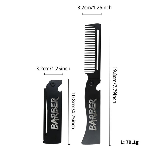 Barber Metal Fold Comb