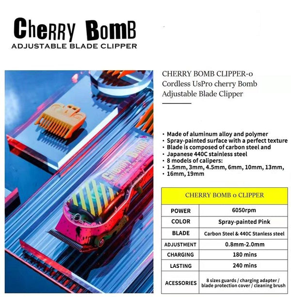 CheRRY BOMB Professional Hair Clipper and Trimmer