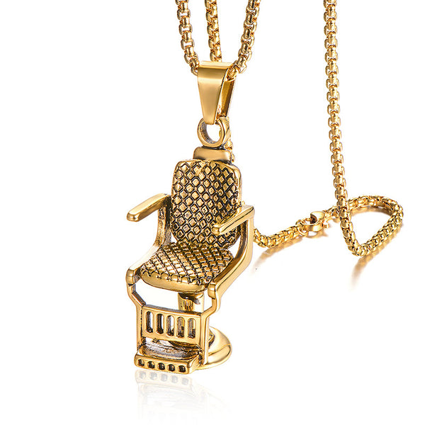 14K Layered Gold Stainless Steel Barber Chain