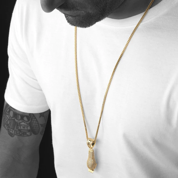 14K Layered Gold Stainless Steel Barber Chain