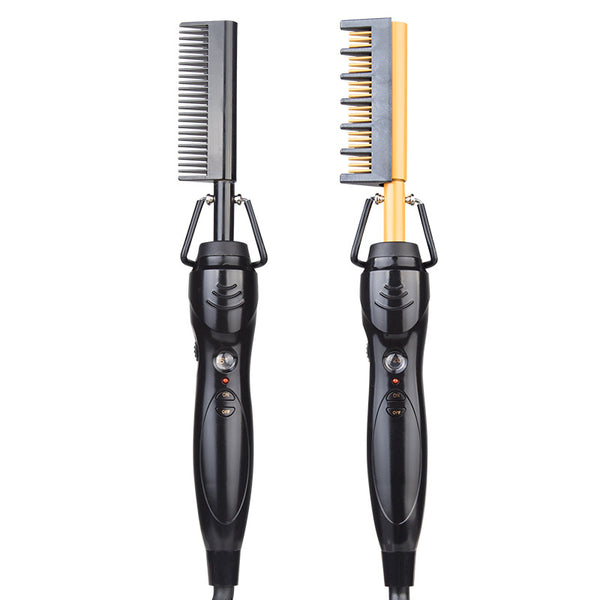 Electric Heating Hot Comb Hair Straightener